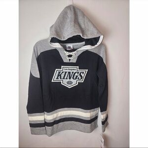Los Angeles Kings Outerstuff Youth Ageless Must-Have Home V-Neck Hoodie Medium